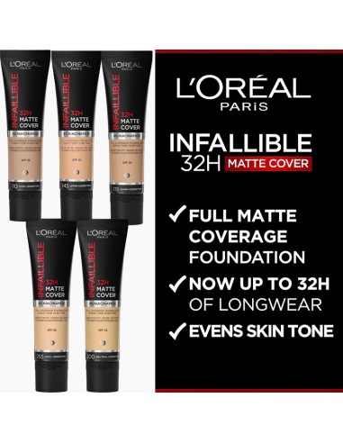 loreal Infaillible 32H Matte Cover Full Coverage Foundation loreal Infaillible 32H Matte Cover Full Coverage Foundation