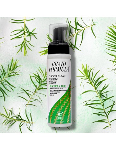 EBIN New York Braid Formula Tension Relief Foaming Lotion With Tea Tree And Aloe EBIN New York Braid Formula Tension Relief Foaming Lotion With Tea Tree And Aloe