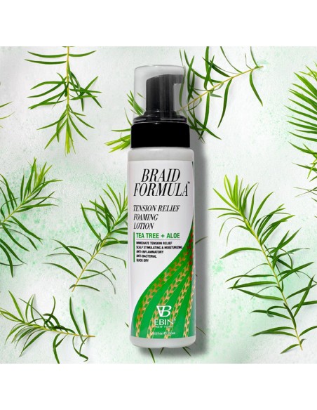 EBIN New York Braid Formula Tension Relief Foaming Lotion With Tea Tree And Aloe EBIN New York Braid Formula Tension Relief Foaming Lotion With Tea Tree And Aloe