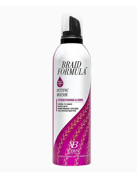 EBIN New York Braid Formula Setting Mousse With Sweet Almond Oil