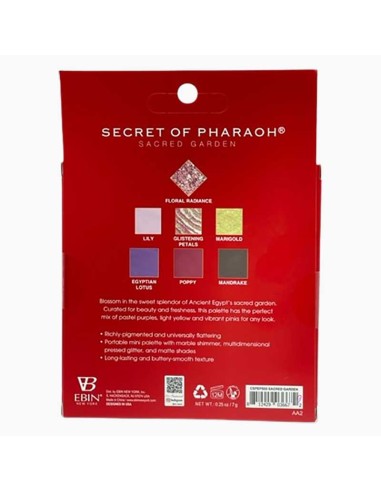 EBIN New York Secret Of Pharaoh Sacred Garden Eyeshadow And Pressed Pigment Palette EBIN New York Secret Of Pharaoh Sacred Garden Eyeshadow And Pressed Pigment Palette