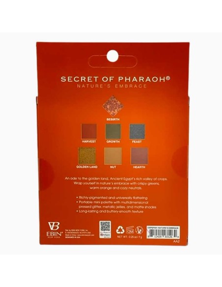 EBIN New York Secret Of Pharaoh Natures Embrace Eyeshadow And Pressed Pigment Palette EBIN New York Secret Of Pharaoh Natures Embrace Eyeshadow And Pressed Pigment Palette