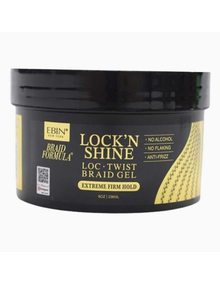 EBIN New York Braid Formula Lock N Shine Extreme Firm Hold Gel EBIN New York Braid Formula Lock N Shine Extreme Firm Hold Gel