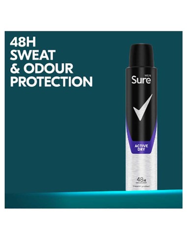 Sure Men Active Dry 48H Anti Perspirant Spray Sure Men Active Dry 48H Anti Perspirant Spray
