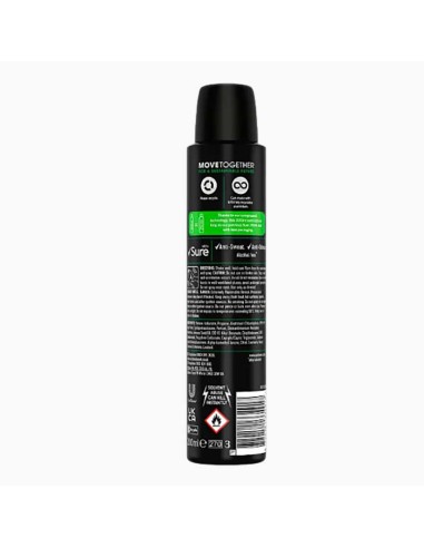 Sure Men Quantum Dry 48H Anti Perspirant Spray Sure Men Quantum Dry 48H Anti Perspirant Spray