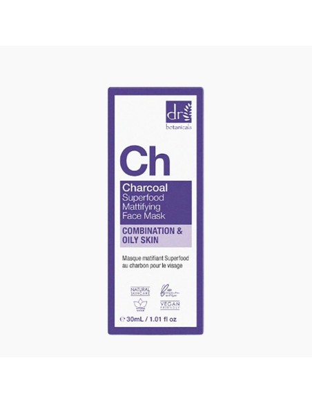 Dr Botanicals CH Charcoal Superfood Mattifying Face Mask