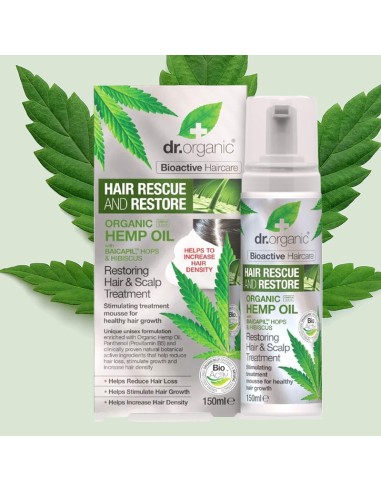 Bioactive Haircare Organic Hemp Oil Restoring Hair And Scalp Treatment