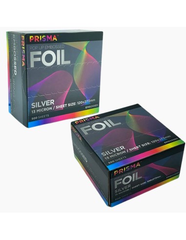 Prisma Pop Up Embossed Silver Foil Prisma Pop Up Embossed Silver Foil