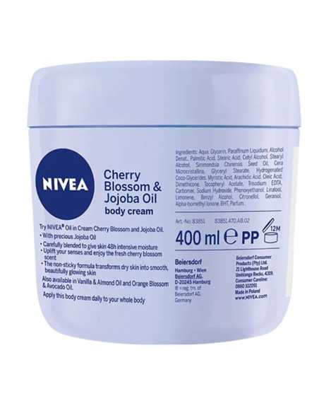 Nivea Cherry Blossom And Jojoba Oil Body Cream Nivea Cherry Blossom And Jojoba Oil Body Cream