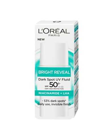 Loreal Bright Reveal 50 Plus Dark Spot UV Fluid Loreal Bright Reveal 50 Plus Dark Spot UV Fluid