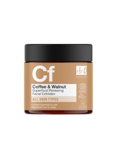 Dr Botanicals Superfood Coffee & Walnut Facial Exfoliator Dr Botanicals Superfood Coffee & Walnut Facial Exfoliator