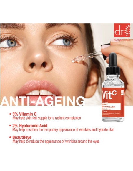 Vitamin C 5% & Hyaluronic Acid 2% Hydrating Facial Serum
