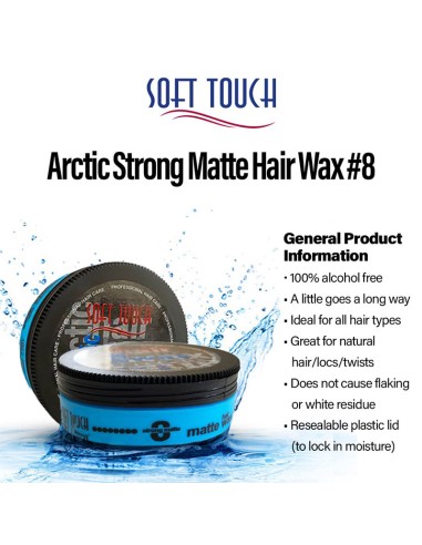 Soft Touch Arctic Strong Matte 8 Hair Wax Soft Touch Arctic Strong Matte 8 Hair Wax