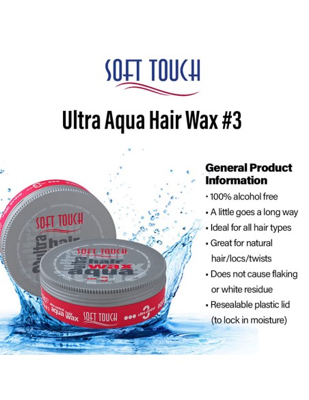Soft Touch Ultra Control Aqua 3 Hair Wax Soft Touch Ultra Control Aqua 3 Hair Wax