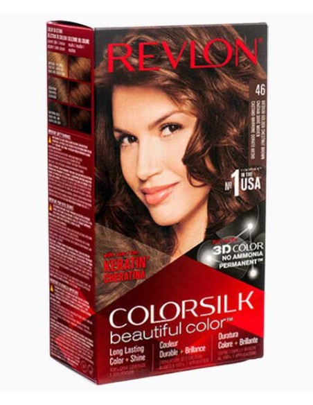 Colorsilk Beautiful Color Permanent Hair Color 46 Medium Golden Chestnut Brown