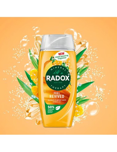 Radox Feel Revived Mandarin Apricot Scent Shower Gel Radox Feel Revived Mandarin Apricot Scent Shower Gel