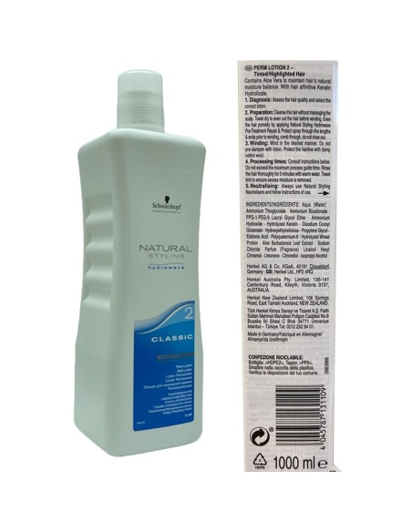 Schwarzkopf StylingNatural Styling Hydrowave Classic 2 Perm Lotion Schwarzkopf StylingNatural Styling Hydrowave Classic 2 Perm Lotion