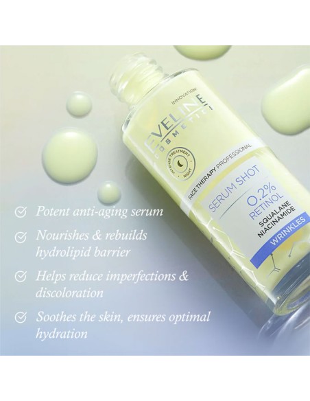 Eveline Serum Shot 0.2% retinol treatment for face, neck and neckline Eveline Serum Shot 0.2% retinol treatment for face, neck and neckline