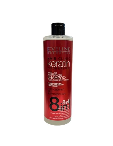 Eveline Hair Clinic Keratin 8 In 1 Micellar Regenerating Shampoo