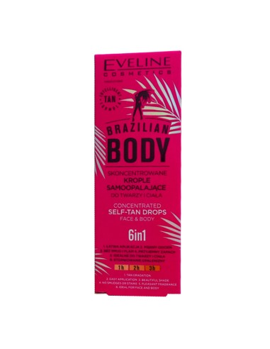 Eveline Brazilian Body 6 In 1 Self Tan Drops Eveline Brazilian Body 6 In 1 Self Tan Drops
