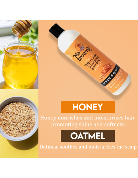 Traditional Cleansing Shampoo With Oatmeal And Honey