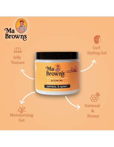 Ma Brown Styling Gel With Oatmeal And Honey
