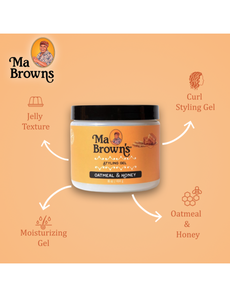Ma Brown Styling Gel With Oatmeal And Honey