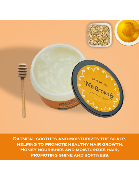 Ma Brown Styling Gel With Oatmeal And Honey