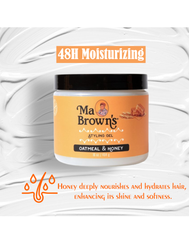 Ma Brown Styling Gel With Oatmeal And Honey