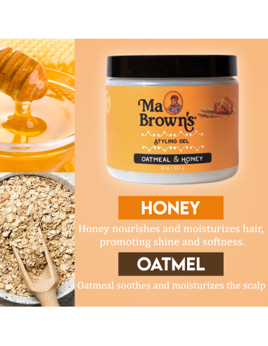 Ma Brown Styling Gel With Oatmeal And Honey