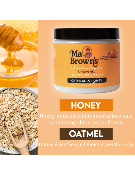 Ma Brown Styling Gel With Oatmeal And Honey