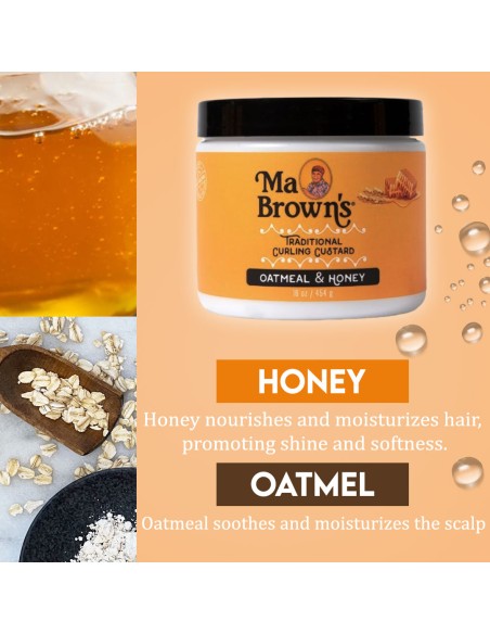 Traditional Curling Custard With Oatmeal And Honey