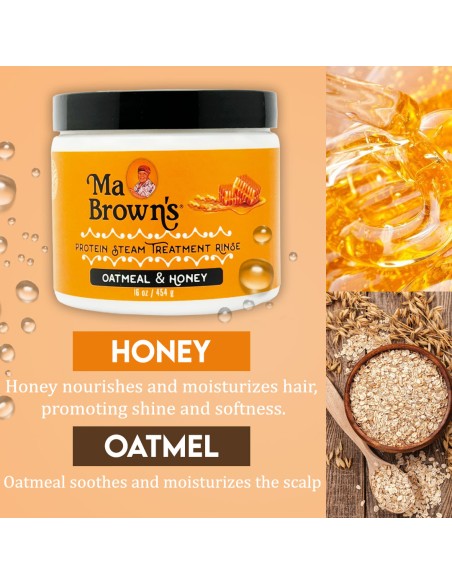 Protein Steam Treatment Rinse With Oatmeal And Honey