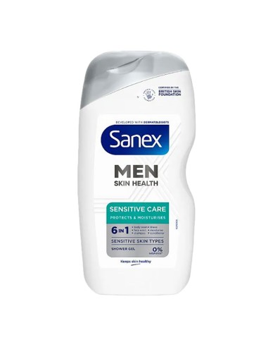 Sanex Men Skin Health Sensitive Care 6 In 1 Shower Gel Sanex Men Skin Health Sensitive Care 6 In 1 Shower Gel