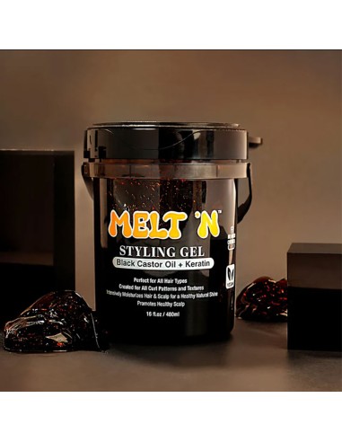 EBIN New York Melt N Black Castor Oil Keratin Styling Gel EBIN New York Melt N Black Castor Oil Keratin Styling Gel