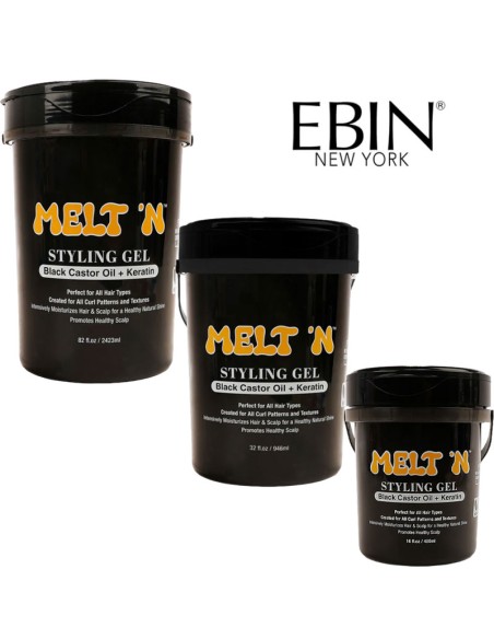 EBIN New York Melt N Black Castor Oil Keratin Styling Gel EBIN New York Melt N Black Castor Oil Keratin Styling Gel