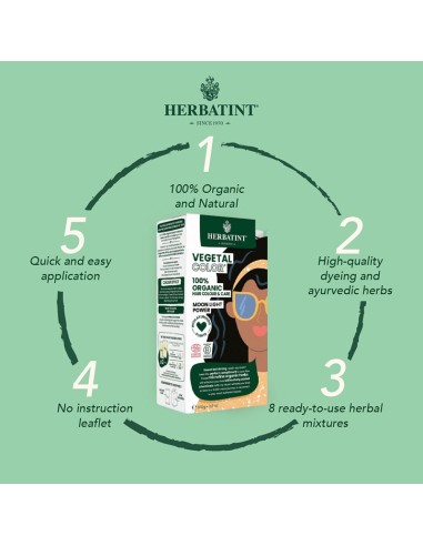 Herbatint Vegetal Organic Hair Color Moon Light Power Herbatint Vegetal Organic Hair Color Moon Light Power