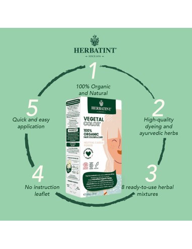 Herbatint Vegetal Organic Hair Color Neutral Cassia Power Herbatint Vegetal Organic Hair Color Neutral Cassia Power