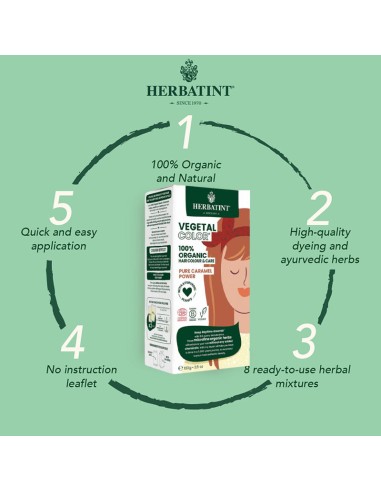 Herbatint Vegetal Organic Hair Color Pure Caramel Power Herbatint Vegetal Organic Hair Color Pure Caramel Power
