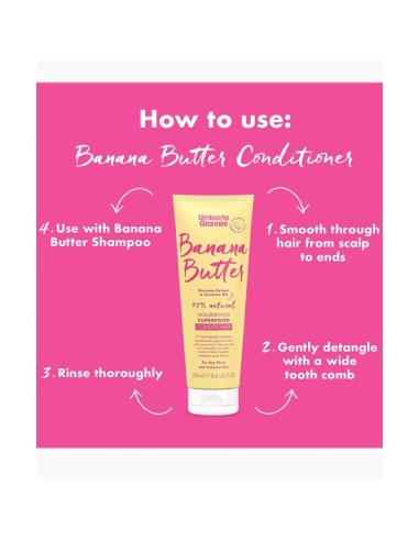 Banana Butter Coconut Oil Nourishing Superfood Conditioner Banana Butter Coconut Oil Nourishing Superfood Conditioner
