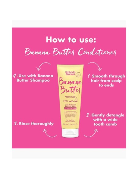 Banana Butter Coconut Oil Nourishing Superfood Conditioner Banana Butter Coconut Oil Nourishing Superfood Conditioner