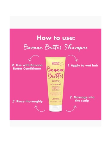 Banana Butter Coconut Oil Nourishing Superfood Shampoo Banana Butter Coconut Oil Nourishing Superfood Shampoo