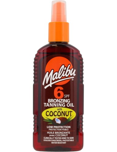 Malibu Bronzing Tanning Oil With Coconut SPF6 Malibu Bronzing Tanning Oil With Coconut SPF6