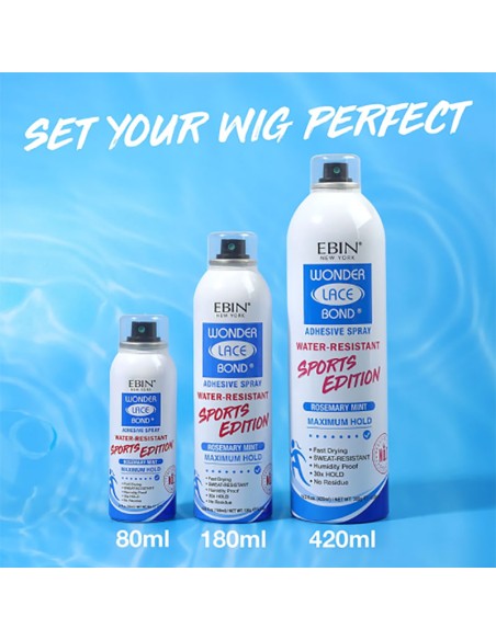 EBIN New York Wonder Lace Bond Sports Edition Rosemary Mint Adhesive Spray EBIN New York Wonder Lace Bond Sports Edition Rosemary Mint Adhesive Spray