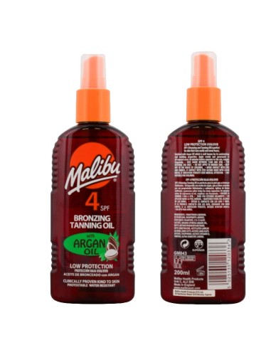 Bronzing Tanning Oil With Argan Oil SPF4 Bronzing Tanning Oil With Argan Oil SPF4