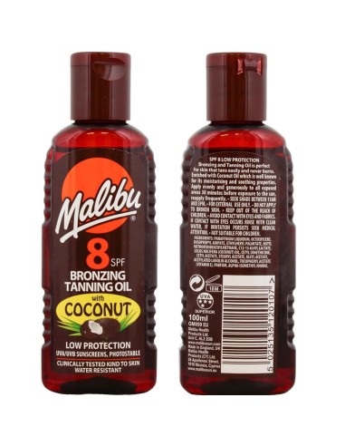 Bronzing Tanning Oil With Coconut SPF8 Bronzing Tanning Oil With Coconut SPF8