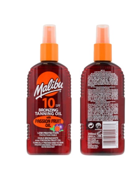 Bronzing Tanning Oil With Passion Fruit Oil SPF10 Bronzing Tanning Oil With Passion Fruit Oil SPF10