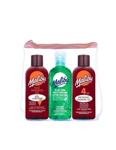 Malibu Travel Bag Tanning Oil Pack With SPF4 And Beta Carotene