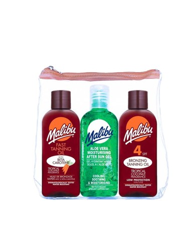 Malibu Travel Bag Tanning Oil Pack With SPF4 And Beta Carotene