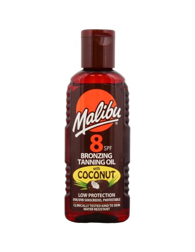 Malibu Bronzing Tanning Oil Tropical Coconut Fragrance SPF8 Malibu Bronzing Tanning Oil Tropical Coconut Fragrance SPF8